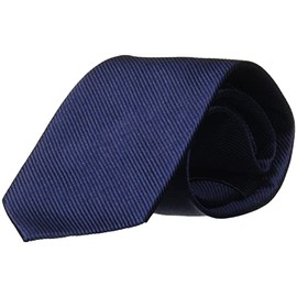 Bruno Piattelli Men's Solid Silk Tie, Navy, One Size
