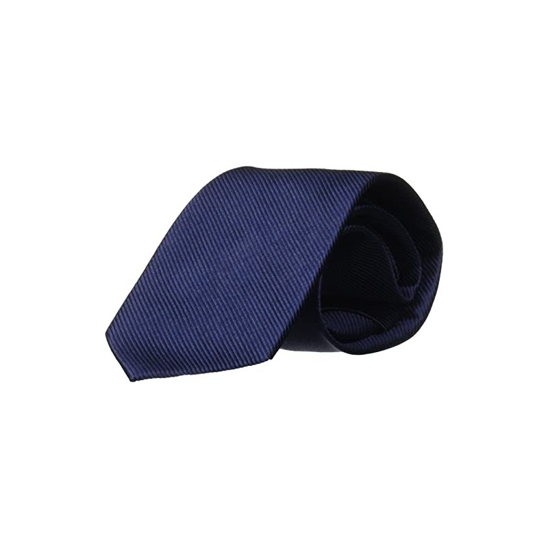 Bruno Piattelli Men's Solid Silk Tie, Navy, One Size