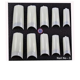 10pcs Coffin shaped Nails with Glue(Nail No:3)