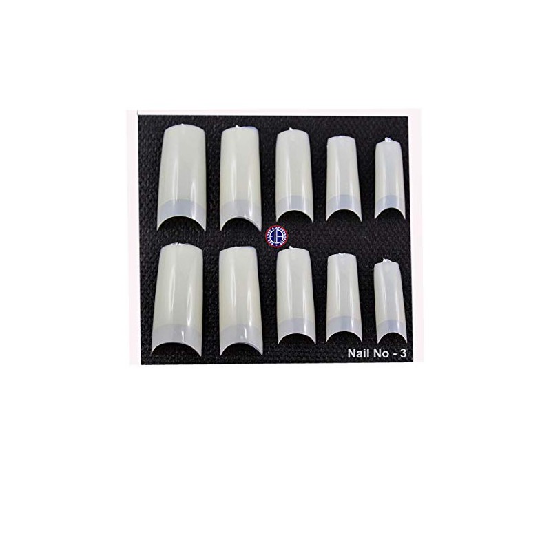 10pcs Coffin shaped Nails with Glue(Nail No:3)