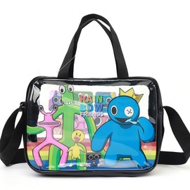 Rainbow Friends Square Beach Bag - Swimming & Crossbody Pool Bag for Kids & Adults Player