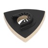 5PCS Wool Polishing Pad with Alloy Steel Base Triangular Felt