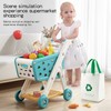 Jovow 98pcs Kids Shopping Cart Trolley Play Set with Pretend