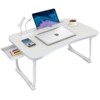 Fayquaze Laptop Bed Desk, Portable Foldable Laptop Bed Table with
