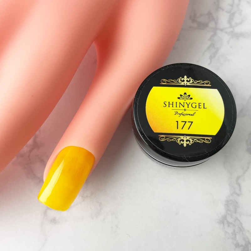 Shiny Gel 4-Colored Gels 177 G Clear Yellow UV/LED, JNA Test