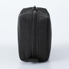 Muji NDE16A1S Polyester Gadget Pouch, Black, Approx. Width 7.9 x