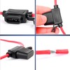 DENGUJD Fuse Holder, Fuse Box, Fuse Clip, Flat Type, Waterproof,