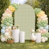 HISDH Silly Goose Arch Backdrop Cover Plaids Gingham Stretchy Spandex