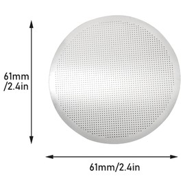 ZZHXSM 3 Pcs Disc Metal Coffee Filters Ultra-fine for Use with Coffee Makers Reusable Stainless Steel Metal Filters Quality Coated in Coffee Maker