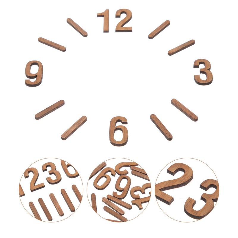 Gadpiparty 1set Clock Numbers Kit for Wall Clock Roman Numerals