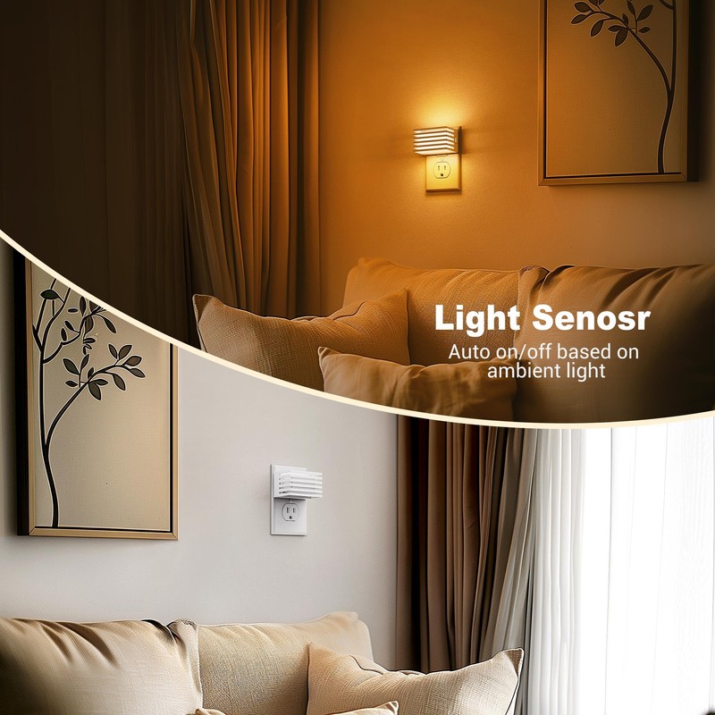 JandCase Amber Night Light, Night Lights Plug into Wall with