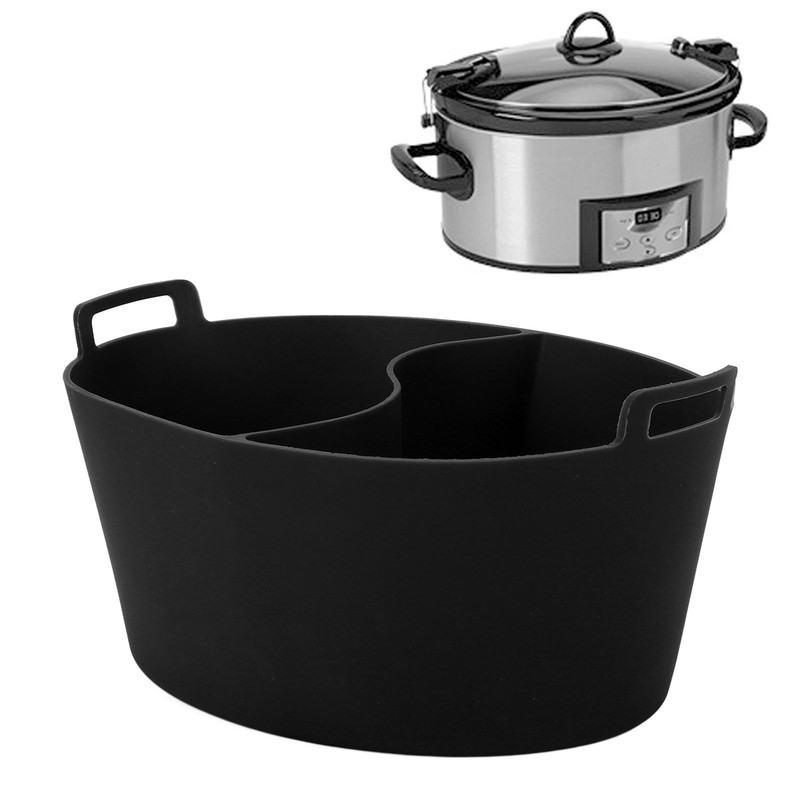 Slow Cooker Liner Food Grade Silicone Leakage Proof Reusable Heat
