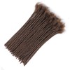 Huarisi 0.6cm Thickness 12 Inch 60Strands Medium Brown Real Human