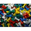 100 Drawing Colourful Plastic Push Pins Stationery for Cork Notice