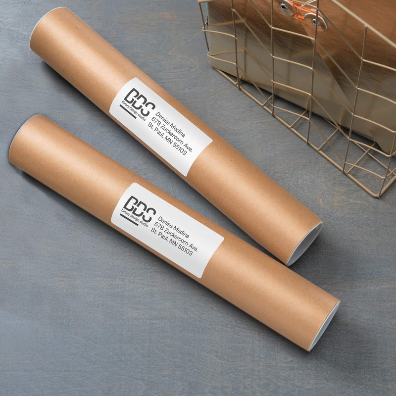 Avery Matte White Rectangle Labels, 11" x 4.25", 50 Matte