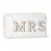 Y1tvei Y1tvei Bling Varsity Letter Makeup Bag -Pearl Rhinestone Patches,