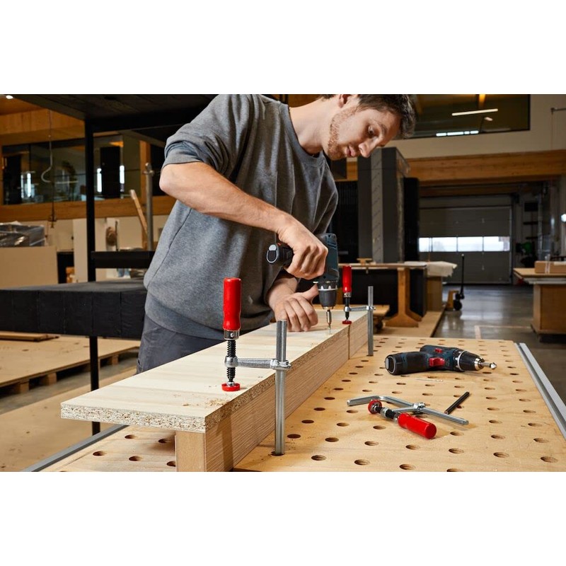 Bessey GTR30B6" GTR All-Steel Table Clamp, Grey/Red, 300/60 mm