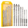 7 pcs High Hardness Skewed Head Eccentric Drill Bits(3 4