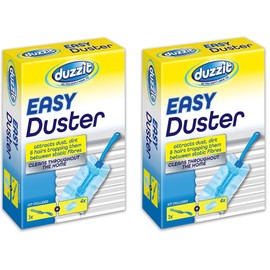 Easy Duster Kit | Fluffy Dusters Refills| Duster Refill | Disposable Duster | Fast Dust Removal | Duster kit 2 Handle + 8 Refills