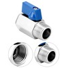 QWORK Mini Ball Valve, 4 Pack 1/2" NPT Thread Female