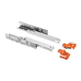GTV - Lower Assembly Instructions P2O L=500, Modern Slide, Plate 18 mm - Underfloor Guide Drawer Runners Full Extension Drawer Slides - Maximum Load 25 kg - 1 Set = 2 Pieces
