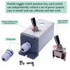 Twidec/2 Gang Toggle Switch Box 16A 250V SPST 2 Position