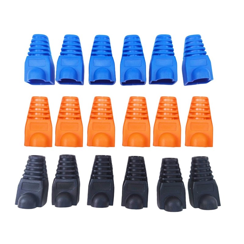 GFORTUN 100 piezas RJ45 Cat6 Cat5E cable Ethernet sin enganches