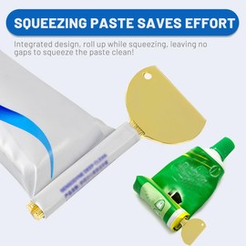 JRYXDS 2 Pieces Tube Squeezer Stainless Steel Tube Squeezer Metal Toothpaste Squeezer To Get Every Last Drop Sustainable Bathroom Accessories