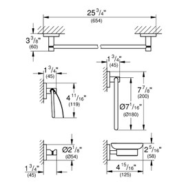 グローエ(GROHE) エッセンシャル ローブフック 40364001