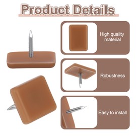 Lnngub 30 Pcs Tack-in Drawer Glides Drawer Slides 17×12mm Tack Glide for Repairing Dressers,Making The Drawers Slide Smoothly and Evenly