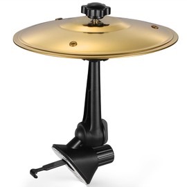 Facmogu Car Cymbal Air Vent, Mini Drum Crash Cymbal For Car Vent, Crisp Metallic Sound Make Music Lover Driving More Fun, Compact Car Accessory for Most Vehicles, Easy Installation and Rugged - Gold