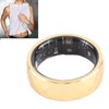 Smart Ring Aluminum Alloy Pedometer Sleep Temperature Tracking Lightweight Smart