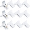 Patelai 12 Pieces Padded Comforter Clips White Duvet Clips Padded