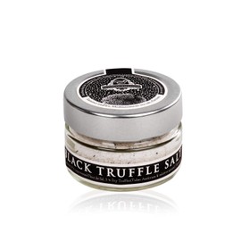 Black Truffle Salt 100g – Real Ground Black Truffles with Greek Sea Salt Blend – Gourmet Truffle Sea Salt Seasoning by InterGourmandise