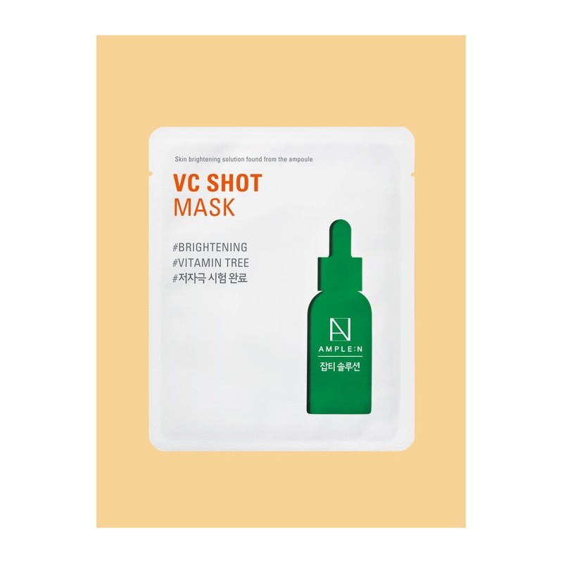 2 VC shot whitening ampoules 30ml + 2 VC masks