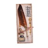 Feather Pen Set with 10 Interchangeable Nib Fire Lacquer Wax