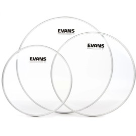 Evans G1 Clear 3-piece Tom Pack - 10/12/14 inch (2-pack) Bundle
