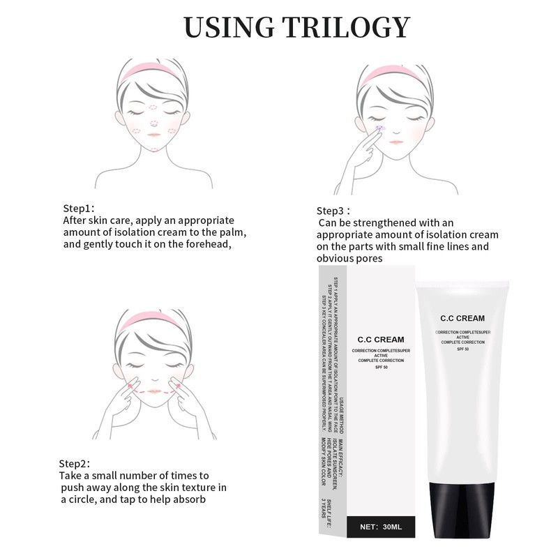 Skin Tone Adjusting CC Cream SPF 50, CC Cream Colour