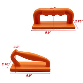 LC LICTOP Safety Push Pad and Push Stick Kit Woodworking Panel Saw Pusher Router Table Saw Push Handle Band Saw Work Shop Machinery Guard Set of 4Pcs Orange