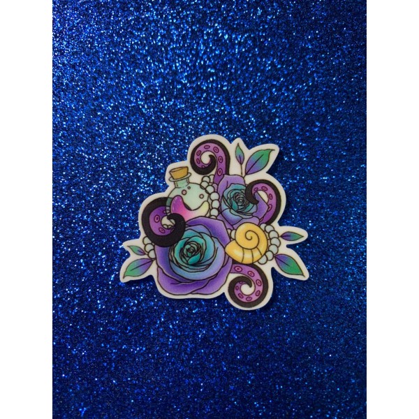 5pc. Octopus Resin Planer Flatback, Cabochon, Bow Center, Whale, Flat