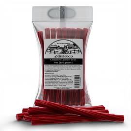 Amish Good Gourmet Licorice Twist Candy - Premium Sweet & Chewy Treat, Cinnamon Jumbo Licorice Twist Perfect Snack Under 100 Calories (2 Pack)