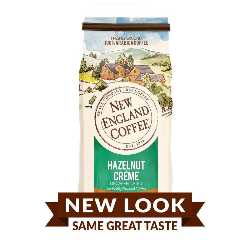 New England Coffee Hazelnut Crème Decaffeinated Medium Roast Ground Coffee