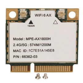 Vikye WiFi 6 Card, AX1800H Dual-Band 5.2 PCIE Interface WiFi Adapter for 10/11 with 2.4GHz/5GHz Dual Band Network, Maximum Speed Up to 1200Mbps