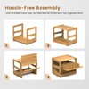 Teamkio Can Organizer for Pantry, Bamboo Pantry Organizer, 2 Tier