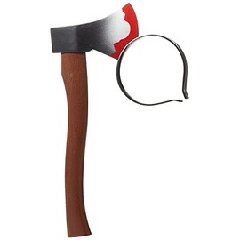 Bristol Novelty Axe in Head Costume | Brown, Multicolor,One Size