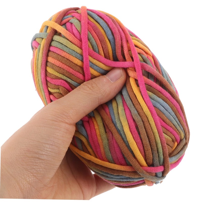 STOBOK Rainbow Yarn Crochet Accessories for Beginners Thick Chenille Yarn