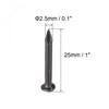 sourcing map Hardware Nails Carbon Steel Point Tip Wall Cement