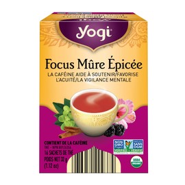 Yogi Tea Spiced Blackberry Focus (Pack 3) - 48 Tea Bags - Contains Caffeine - Supports Focus & Alertness - Includes Clove, Cinnamon, Blackberry & More