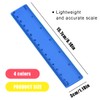Set of 4 Children's Coloured Rulers Primary School Plastic Ruler