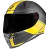 Bogotto FF110 Cinder Helmet (Black Matt/Yellow, L)